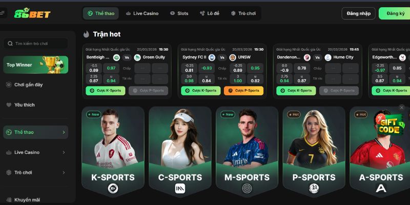 Cược thể thao thả ga với loạt khuyến mãi hấp dẫn.