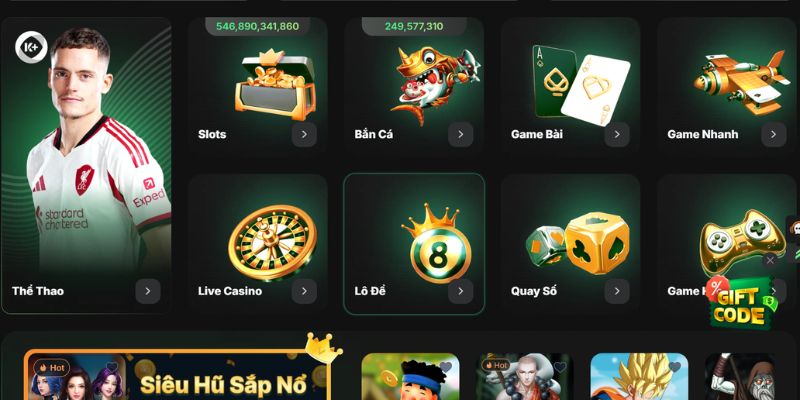 Giao diện Mibet được thiết kế tối ưu với mọi người chơi