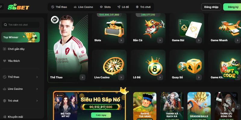 Nền tảng giải trí trực tuyến chuyên nghiệp dành cho mọi người chơi.