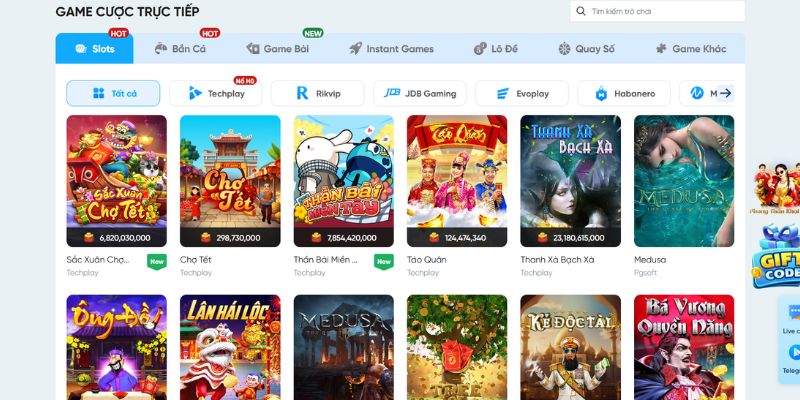 Sảnh game đa dạng hàng đầu cho người chơi 2026