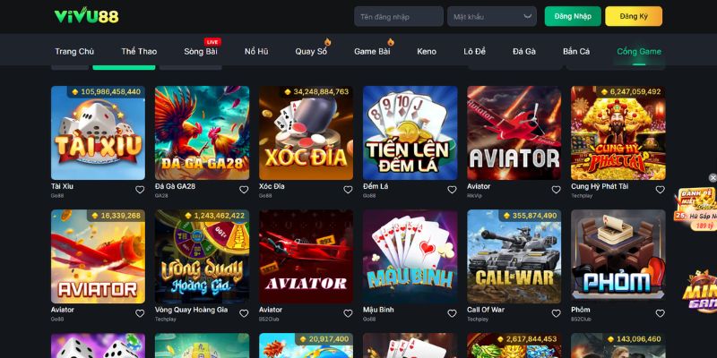 Thế giới giải trí bùng nổ với hàng ngàn trò chơi hấp dẫn